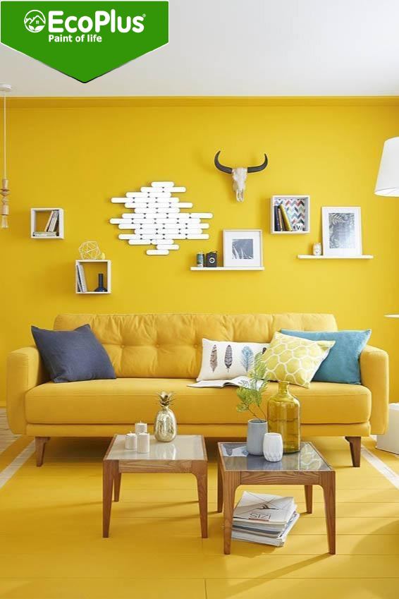 TOP 10 màu sơn trong nhà đẹp nhất với tone màu vàng