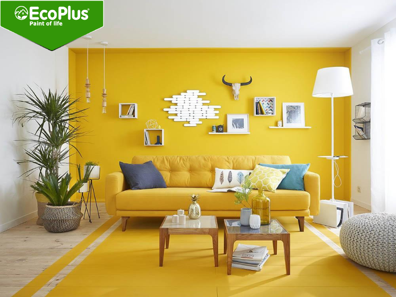 Ý nghĩa của màu vàng trong sơn nhà